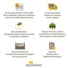 Estante Com Suporte Para Até 65´´ Fg2747 Preta/branca