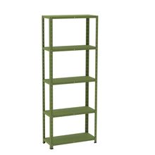 Estante De Estrutura Metálica Com 5 Prateleiras 175cm(a)92acm(l)40cm(p) Com Reforço Verde Miró
