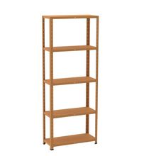 Estante De Estrutura Metálica Com 5 Prateleiras 175cm(a)92acm(l)40cm(p) Com Reforço Laranja Picasso
