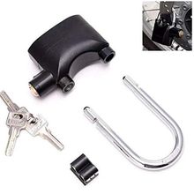 Cadeado Com Alarme Sonoro 110db Anti Roubo 2 Em 1 Haste Longa E Curta