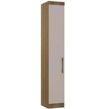 Guarda Roupa Modulado Paris 1 Porta Bater Avelã Pf-Cinammon Pf Luciane Móveis