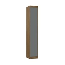 Guarda Roupa Modulado Veneza 1 Porta Bater Avelã Pf-cinza Supremo Pf
