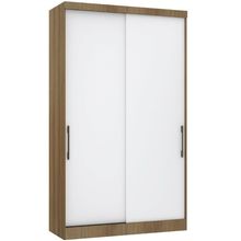 Guarda Roupa Modulado Paris 2 Portas de Correr 3 Gavetas Avelã Luciane Móveis