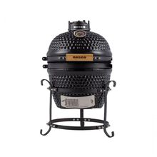 Churrasqueira Kamado Mini Da Rasco Preto Com Grelha Em Aço Inox E Suporte. Ideal Para Até 3 Pessoas Preto