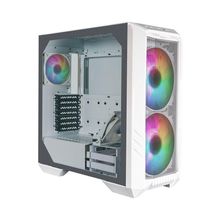 Gabinete Cooler Master Haf 500 Lateral Vidro Temperado 2 Fans 200mm Led Branco H500-wgnn-s00