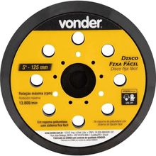 Disco Com Sistema Fixa Fácil 125 Mm, Vonder Ostenvonder