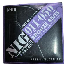 Encordoamento Violão Aço Nig N511 Bronze 85/15 .011