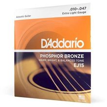 Encordoamento Violão Aço Phosphor Bronze Ej15 D Addario