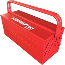 Caixa Metálica Sanfonada Ferramentas 5 Gavetas 50 Cm X 33 Cm X 19,5 Cm 25 Kgf R20600173 Gedore Red Ostenvonder