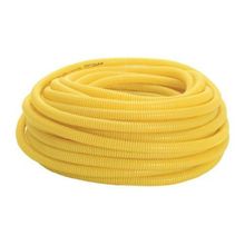 Eletroduto Corrugado Amarelo 20mm X 50m - Pvc Flexível - Passagem De Fios E Cabos Elétricos