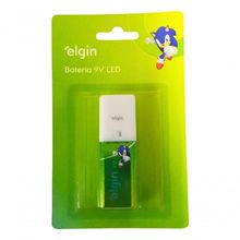 Bateria 9v Alcalina Com Lanterna Elgin