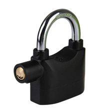 Cadeado Com Alarme Anti Furto 110db Sonora Moto Bike Portão