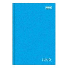 Caderno Brochura Pequeno Capa Dura 1/4 Lunix Tilibra 80 Folhas Premium Alta Qualidade Azul
