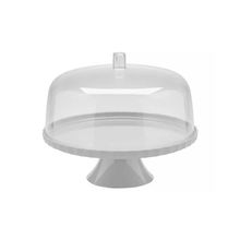 Boleira Festa 30cm C-pé E Cúpula Branco Fechado - Martiplast Bf301bcf