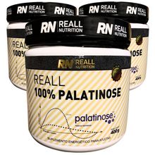 Combo 3 Palatinose 100% Reall Nutrition 400g Isomaltulose Sabor