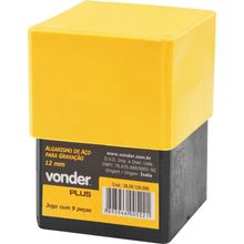 Algarismo De Aço Punção 6mm 0-9 Para Gravação - Vonder Plus