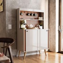 Cantinho Do Café Dolce - 2 Portas Mdf Off White Perolizado-freijó Ripado - Movelove Off White Perolizado-freijó Ripado