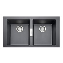 CUBA FRANKE DUPLA SOBREPOR SIRIUS TECTONITE CARBONO 86X51 16781