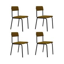 Cadeira Fit Fixa C/4 Pes 475 X 505 X 810 Mm C/4 Un. Mostarda Mostarda