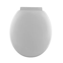 Assento Sanitário Carina Alongado Polipropileno Fechamento Suave Soft Close Branco Pontto Lavabo