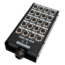 Painel Multicabo 20 Vias XLR Medusa Estrutura Metálica Wireconex
