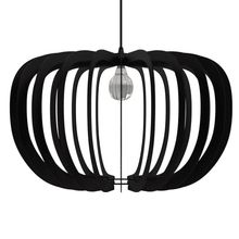 Luminária Pendente Meduza MDF Bivolt 100W Soquete E27 Preta Lenobre