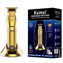 Máquina de Cortar e Acabamento de Cabelo Km I32s Kemei sem Fio Recarregável