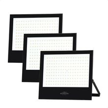 Kit 3 Refletor de LED Slim 150W 6500K Branco Frio Preto Bivolt Blumenau Iluminação