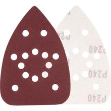 Lixa Delta Triangular com Costado em Pluma 140mm X 93mm Grão 240 Kit 10 Lixas Vonder