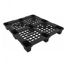 Palete Plástico Empalhável 1000x1200MM para Armazenamento e Transporte Preto Higipack