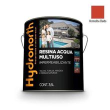 Resina Multiuso Resina Acqua Color Multiuso com Cobertura Uniforme e Resistente Vermelho Óxido
