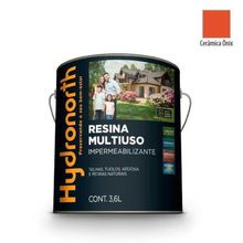 Resina Solvente Color Multiuso Cerâmica Ônix 3 e 6 l Acabamento Brilhante Preto Hydronorth