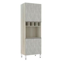 Paneleiro C/ Nicho De Microondas 70Cm E 1 Nicho Luci Legno C