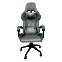 Cadeira Gamer BRX Gamer Giratória Veludo Apoio Ajustável Cinza