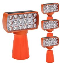 Sinalizador Solar Viario Kit 4 Duas Cores Seguranca Noturna Cone Alerta Obra Avenida Rodovia Alerta Estrada Transito