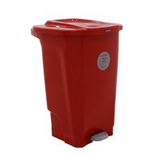 Lixeira T-Force Coleta Seletiva 100L Polipropileno Vermelho Tramontina