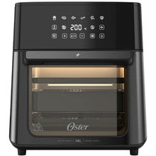 Fritadeira Oster Oven Fryer 14L Digital Touch 3 em 1 Air Fryer e Forno Preta 110V