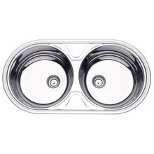 Cuba de Sobrepor Tramontina Luna Duo 2C 36 BS em Aço Inox Alto Brilho 84 x 44 cm