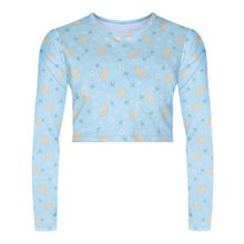 Camisa Cropped Selene Manga Longa Juvenil