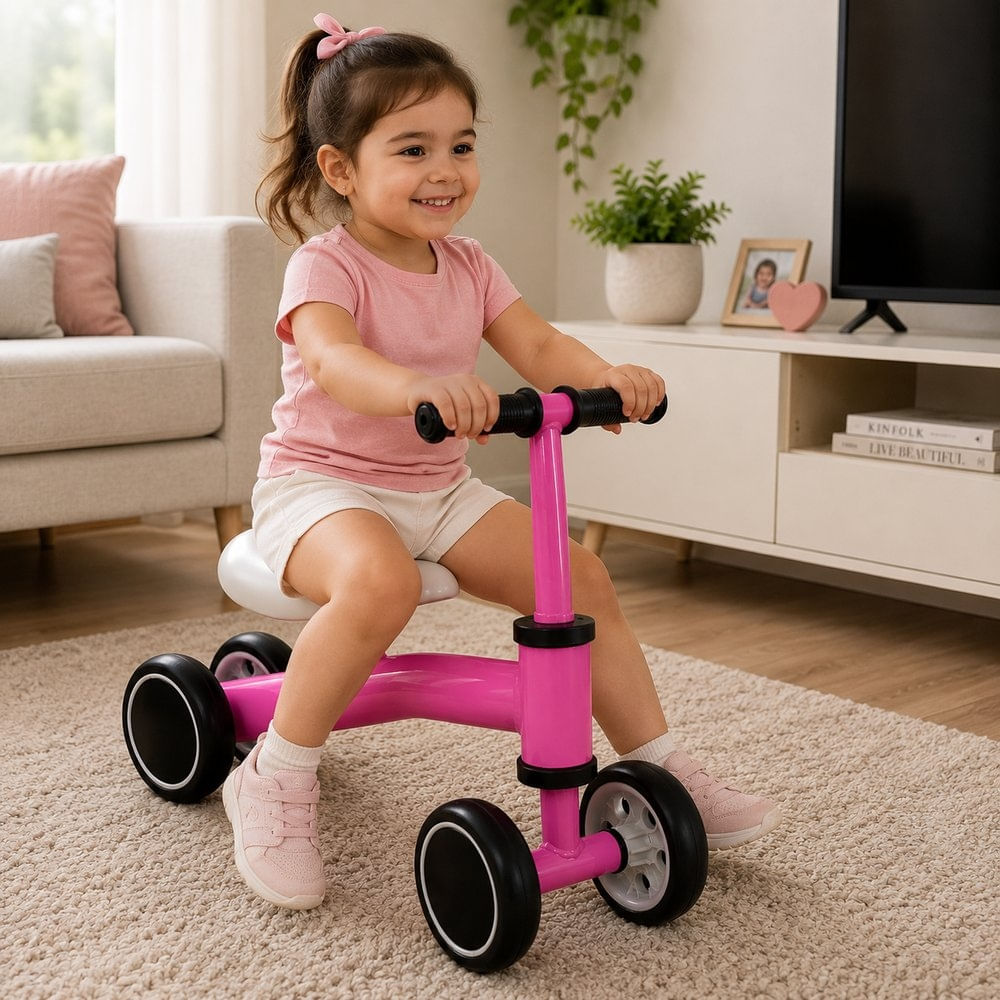 Bicicleta Infantil de equilíbrio - Rosa