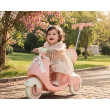 Moto Elétrica Infantil 6V com Empurrador – Rosa