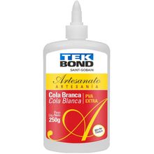 Cola para Artesanato Branca PVA EXTRA 250G.