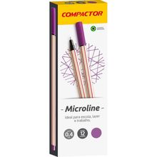 Caneta com Ponta Porosa Microline 0,4MM Lilas