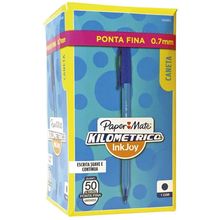 Caneta Esferografica Kilometrica 100 Fina Azul (7703486011647)
