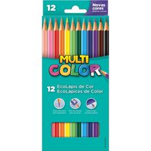 Lapis de COR Sextavado Multicolor Super ECO 12 Cores