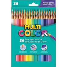 Lapis de COR Sextavado Multicolor Super ECO 36CORES
