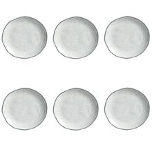 Conjunto de Pratos de Sobremesa 06 Peças Orgânico Echo Porto Brasil