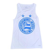 Camisa Bahia Regata Branca Escudo Adulto Oficial