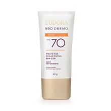 Protetor Solar Facial Eudora Incolor Neo Dermo Defense Collection FPS 70 40g