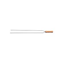 Espeto Duplo Tramontina 65 Cm Aço Inox Cabo Madeira